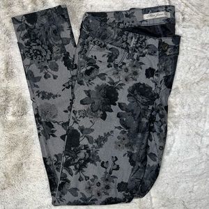 Mavi Floral Print Jeans Low rise, skinny Sz 27
